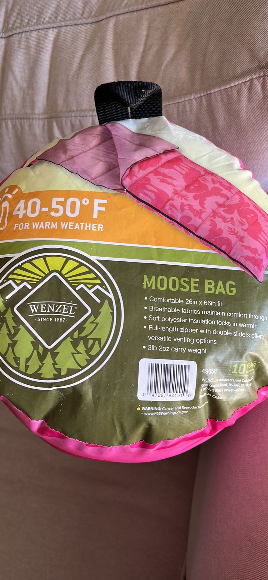 Wenzel Moose Sleeping Bag 26x66