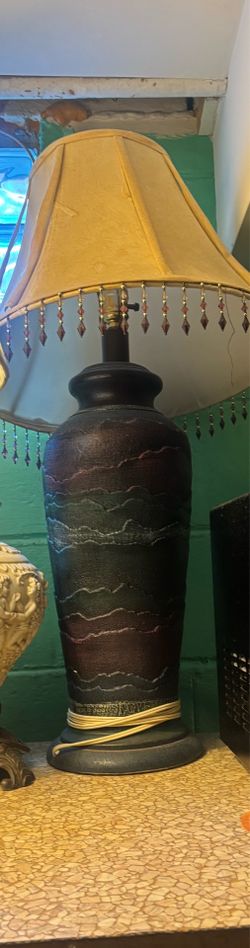 Long floor lamp & matching short lamp