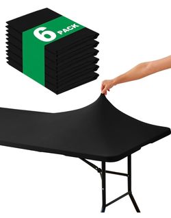 Fitted table cloths RECTANGLE 6PK