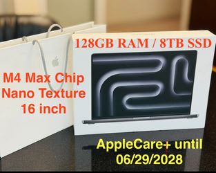 New 128GB RAM 8TB SSD M4 Max Chip 40 Core GPU Apple MacBook Pro 16"