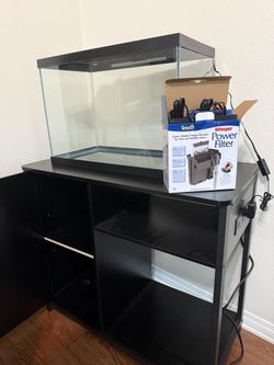 Fish Tank, Table , and Accessories