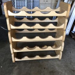 Wine Rack Storage Wooden Crate