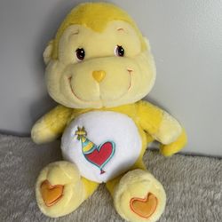 Care Bears Cousins Playful Heart Monkey Yellow Plush Stuffed Toy Play Along 13"