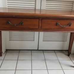 Pair Of Entry/Console Tables, Solid Wood!