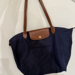 Navy Longchamp Bag 
