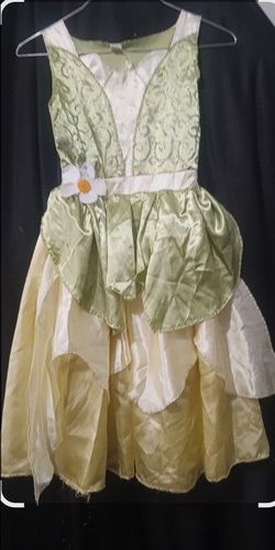 Girls Princess Tiana Costume Dress