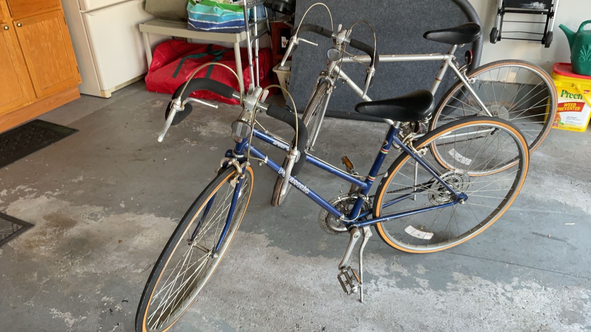 Two  Panasonic Brand Vintage Road And Touring Bicycles