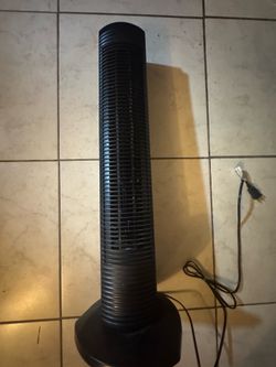 Holmes Oscillating Tower Fan – 3 Speeds + 120-Min Timer - .