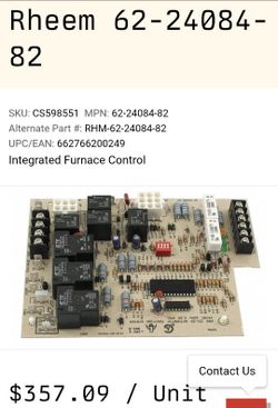 Integrated Furnace Control HVAC UPC protech integrated HSI