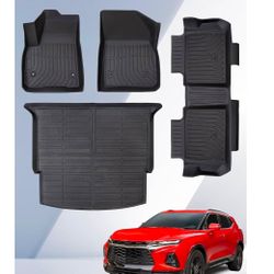 Chevrolet Chevy Blazer Floor Mats 2019-2025 Gas Only All Weather Rubber