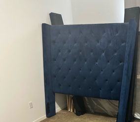 Blue full/ queen size bed frame