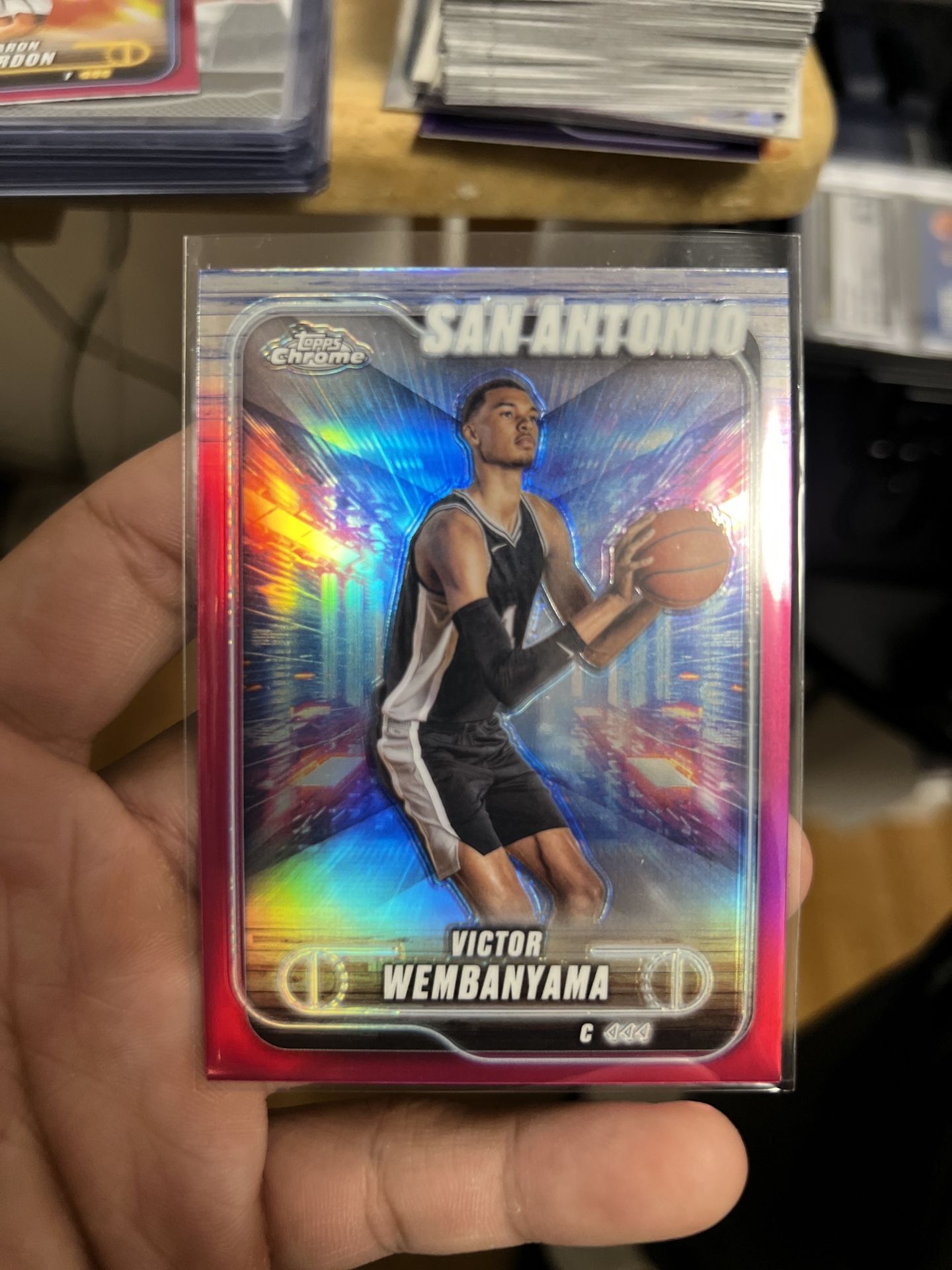 2024-25 Topps Chrome Basketball Victor Wembanyama #193 Refractor Spurs