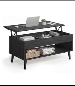 New Open Box VASAGLE Lift Top Coffee Table With Hidden Storage, Charcoal Gray