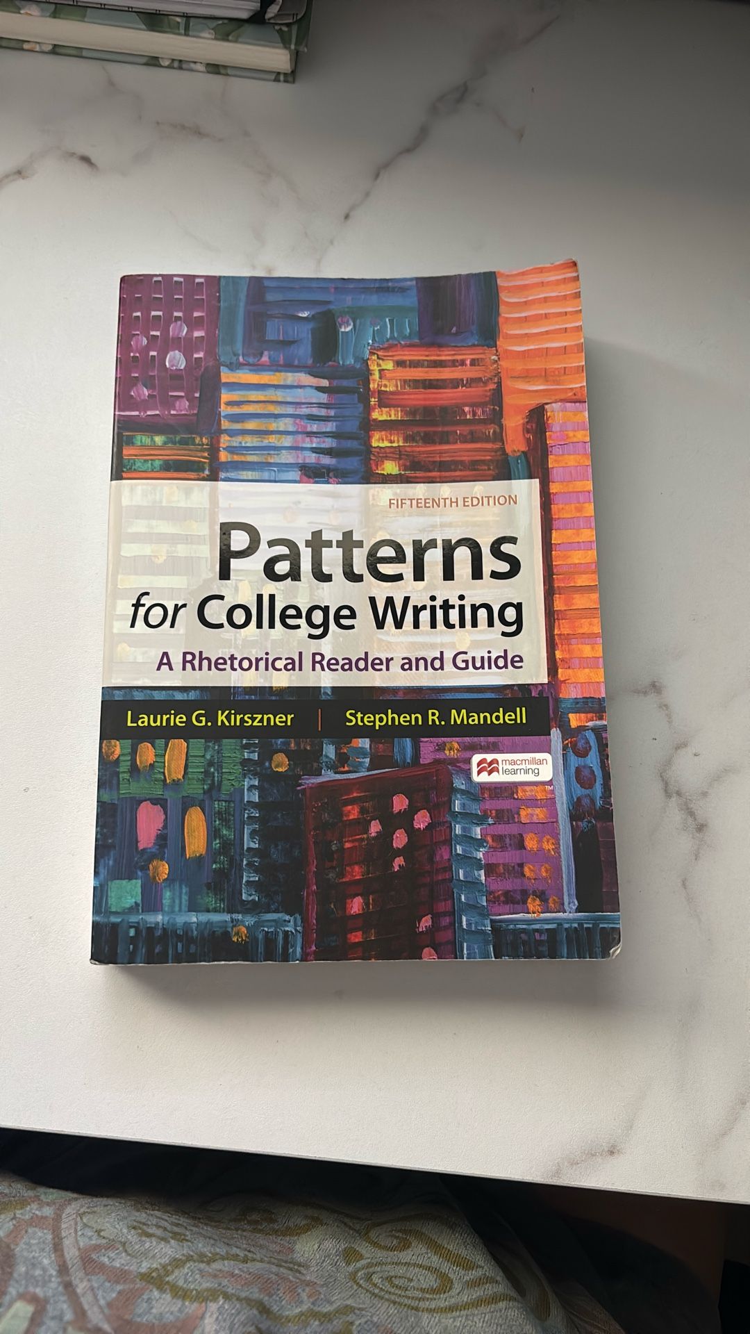 Patterns For College Writing Book
