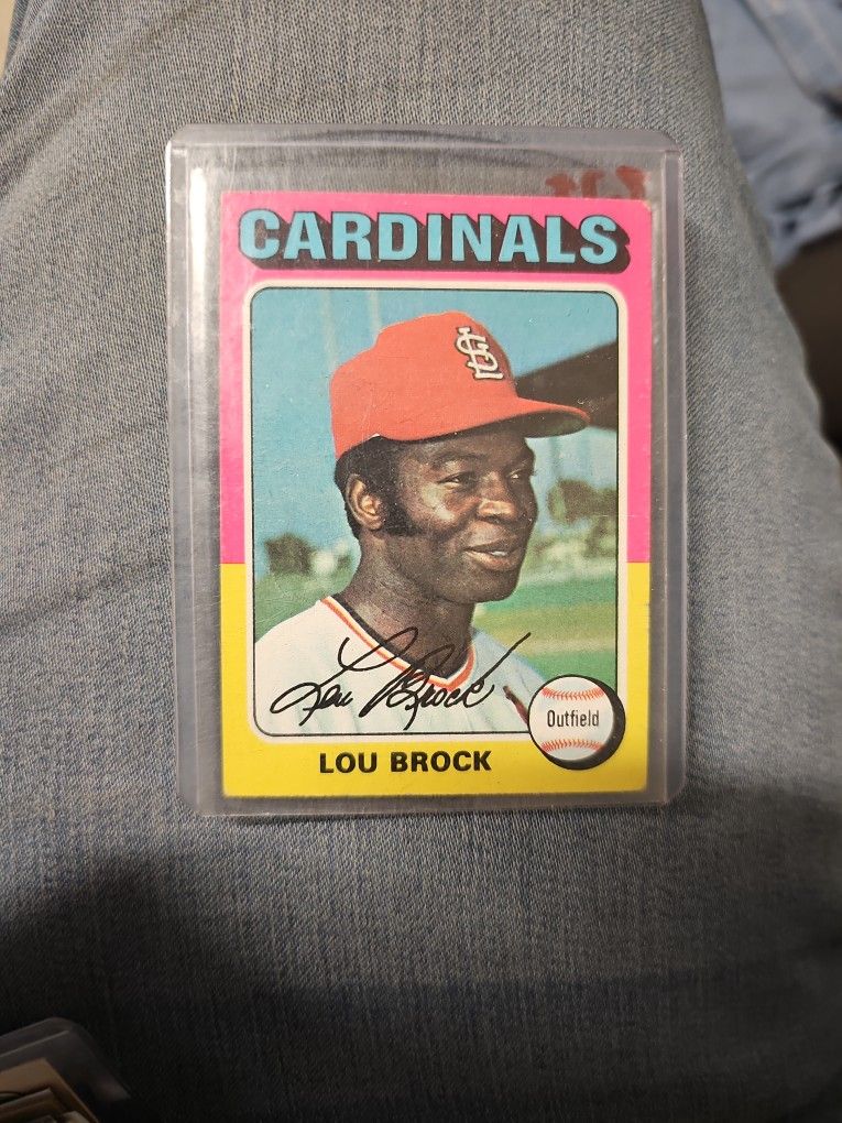 Baseball Card Lou Brock