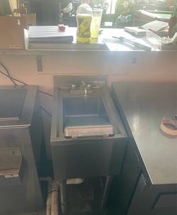 Small Compartment sink used but in good shape.