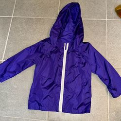 4T Purple Windbreaker Jacket with Hood