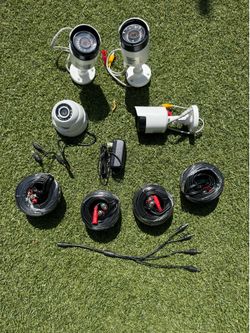 Lorex 4-Camera Security Hardware Kit (3 NEW Bullets, 1 Dome) + Power & Cables