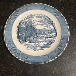 Vintage Plate Currier And Ives