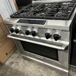 KitchenAid Dual Fuel 36” Range Stainless Steel 