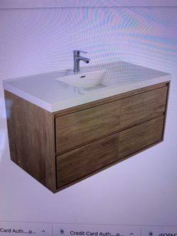 48” wall mount vanity only one left in stock