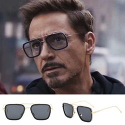 Tony Stark Unisex Black Sunglasses