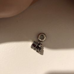 Disney Train Charm Sterling Silver Plated 