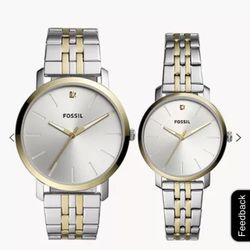 Fossil His And Hers Matching Watches 