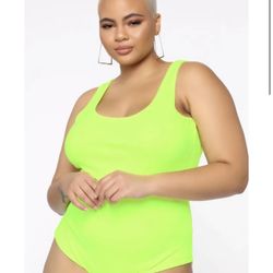 Women's Scoop Neck Top Bodysuit Jumpsuit Size Medium