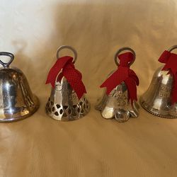 Vintage Silver Christmas Bells $15 For All