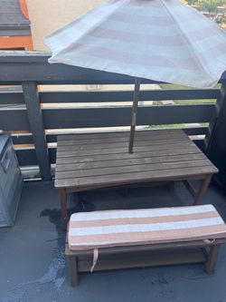 Kids outdoor table set