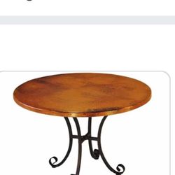 Havertys 54 In Copper table & Chairs -$1600