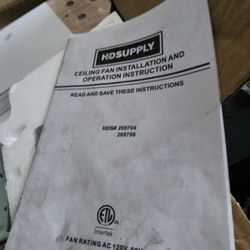 HD SUPPLY CEILING FAN 