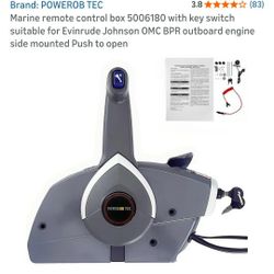 Marine Remote Control Box Evinrude Johnson NO KEYS