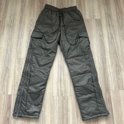 Khaki Insulated Puffer Pants