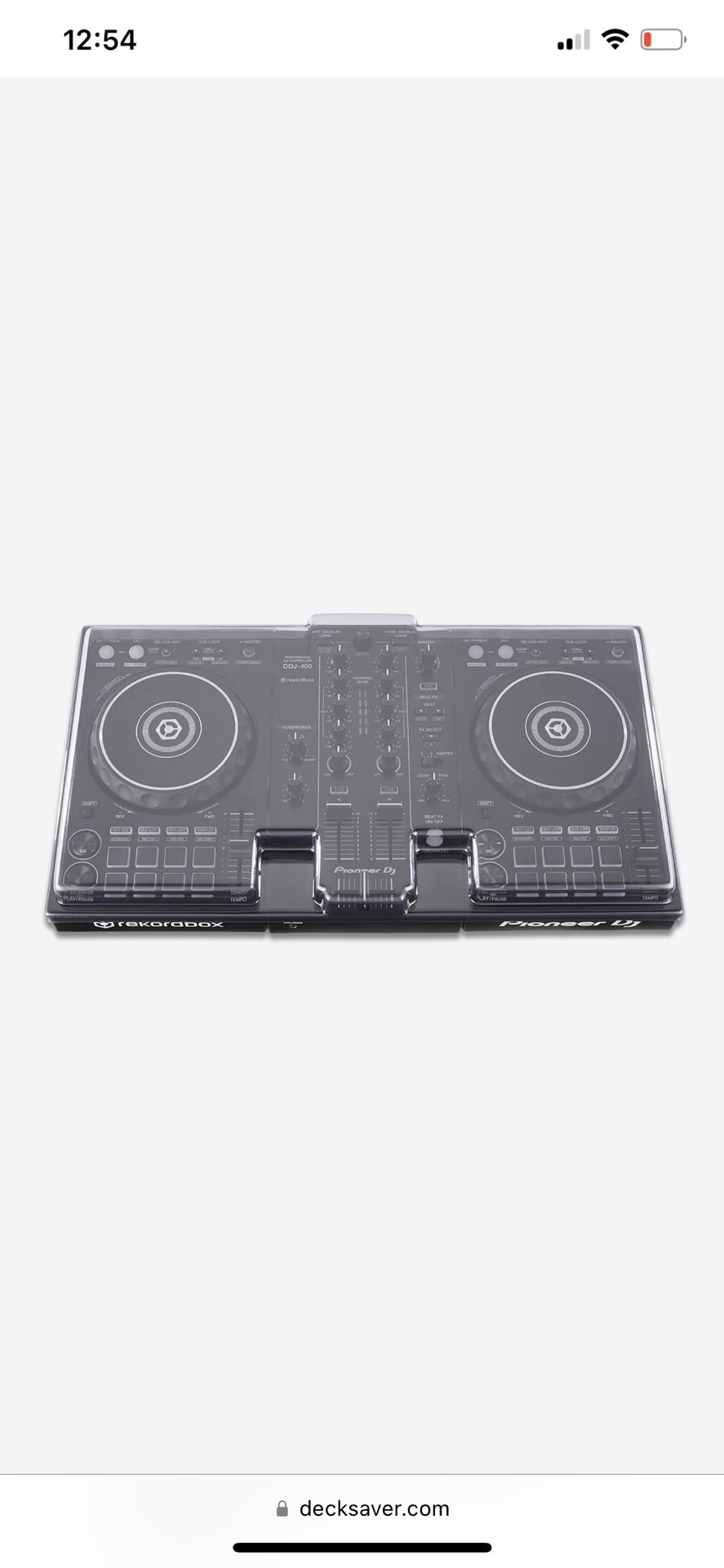 DDJ 400 DJ Controller Decksaver Dust Cover