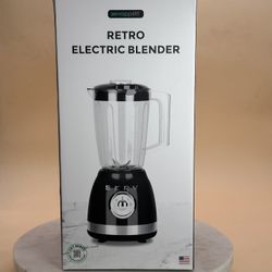 Servappetit Black 50s Retro Style Electric Countertop Blender 3-Speed SERV New