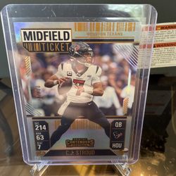 2024 Contenders Houston Texans C.J. Stroud Midfield Ticket #/50