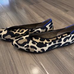 Rothy’s Leopard Print “The Point II” Flats – Size 6.5 (New, No Box)