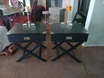 Set of 2 Ikea night stands  24 wide 27 height