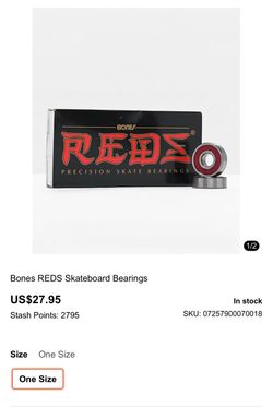 Bones Reds Skateboard Longboard Bearings