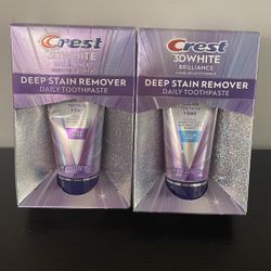Crest 3D white brilliance toothpaste set both for$12