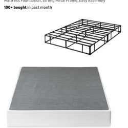 Zinus 9 Inch King Metal Smart Box Spring with Quick Assembly, Mattress Foundation, Strong Metal Frame, Easy Assembly