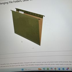 File folders – hanging – green