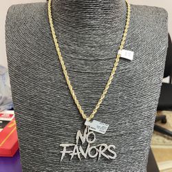 10k Gold SOLID rope Chain And Real Diamond Pendant Combo For A Good Price!!