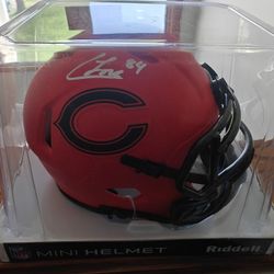 Coleston Loveland Signed Mini Helmet With COA 