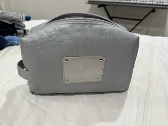 YSL Silver Travel/Makeup Bag