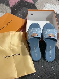Lv denim sandals