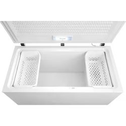 Frigidaire 15 cu. ft. Garage Ready Manual Defrost Chest Freezer in White with LED Light and Adjustable Temperature Control
