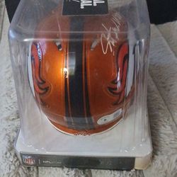 Signed Cincinnati Bengals NFL Mini Helmet